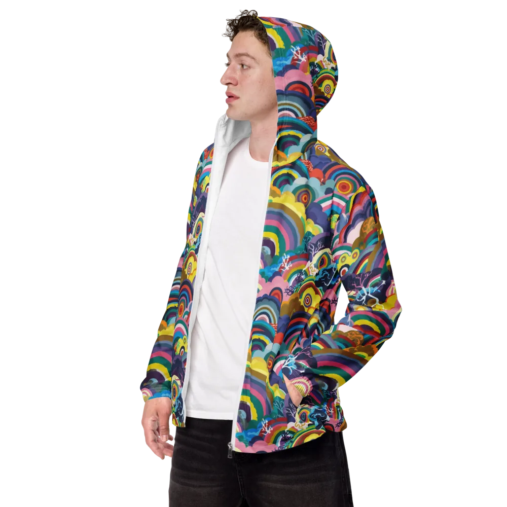 Prismwood Reverie on Men's Windbreaker — Left Front