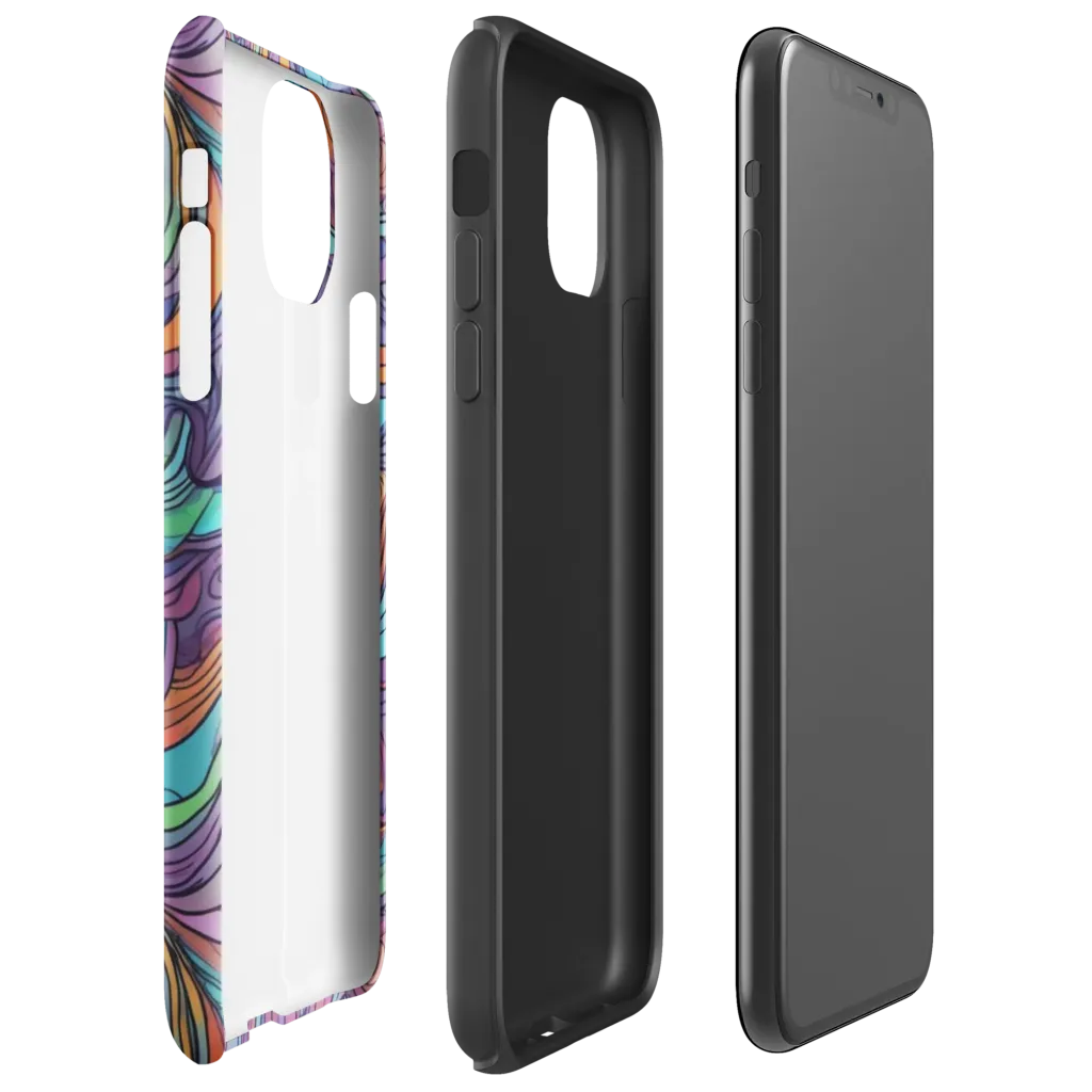 Tidal Psychedelia on Tough Case for iPhone® — Right