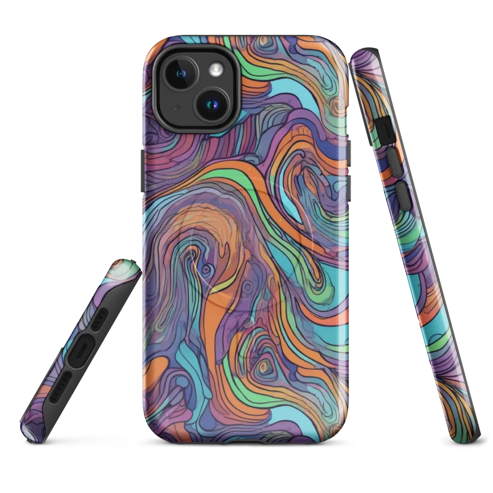 Tidal Psychedelia on MagSafe Tough Case for iPhone® — Front