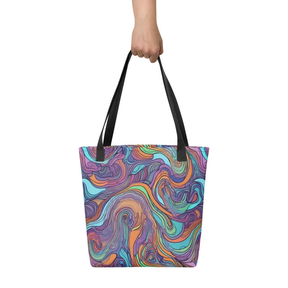 Tidal Psychedelia on Tote Bag — Front