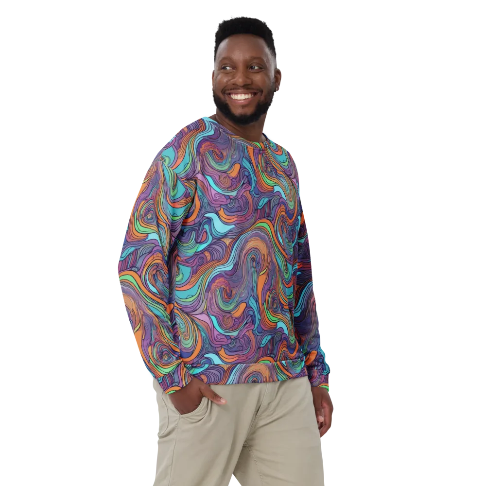 Tidal Psychedelia on Sweatshirt — Front