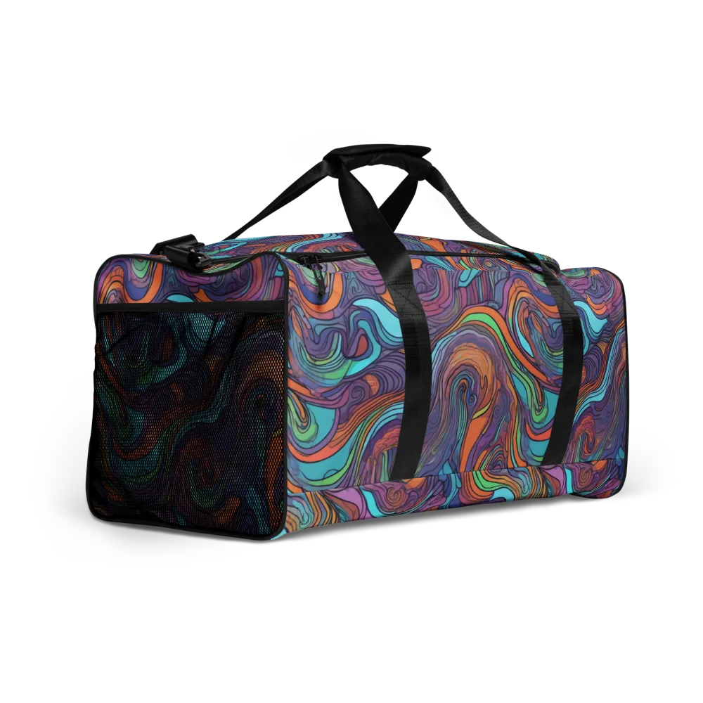 Tidal Psychedelia on Duffle Bag — Right Front