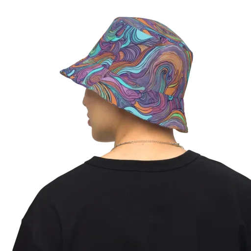 Tidal Psychedelia on a Reversible Bucket Hat