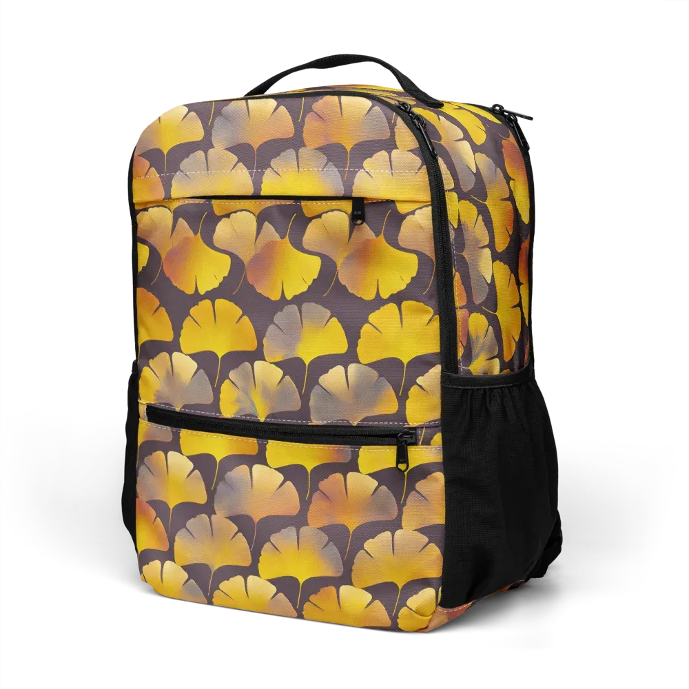 Gilded Ginkgo on Utility Backpack — Left Front
