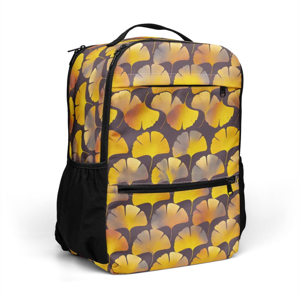 Gilded Ginkgo on Utility Backpack — Right Front