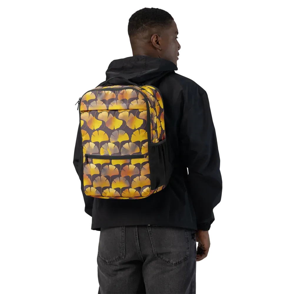 Gilded Ginkgo on Utility Backpack — Back