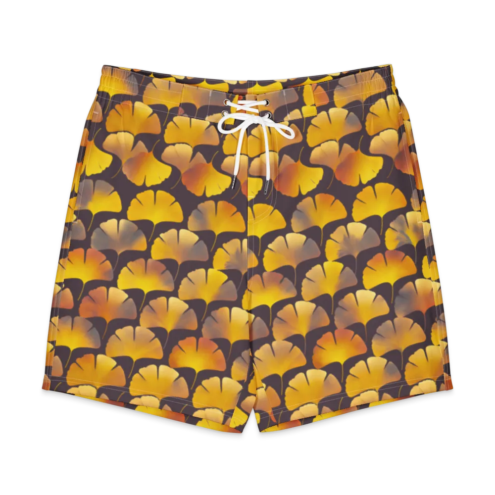 Gilded Ginkgo on Men's Board Shorts — Front