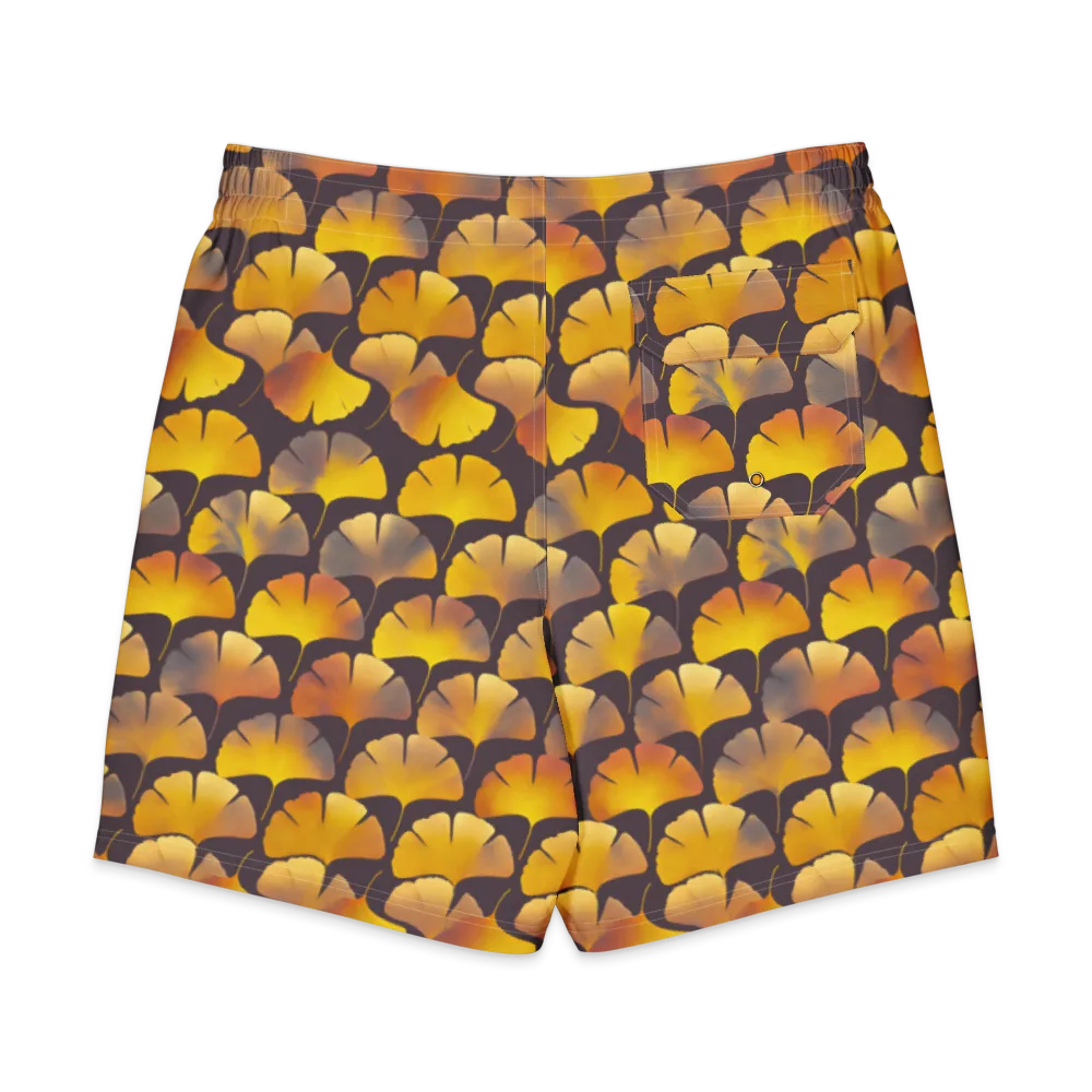 Gilded Ginkgo on Men's Board Shorts — Back