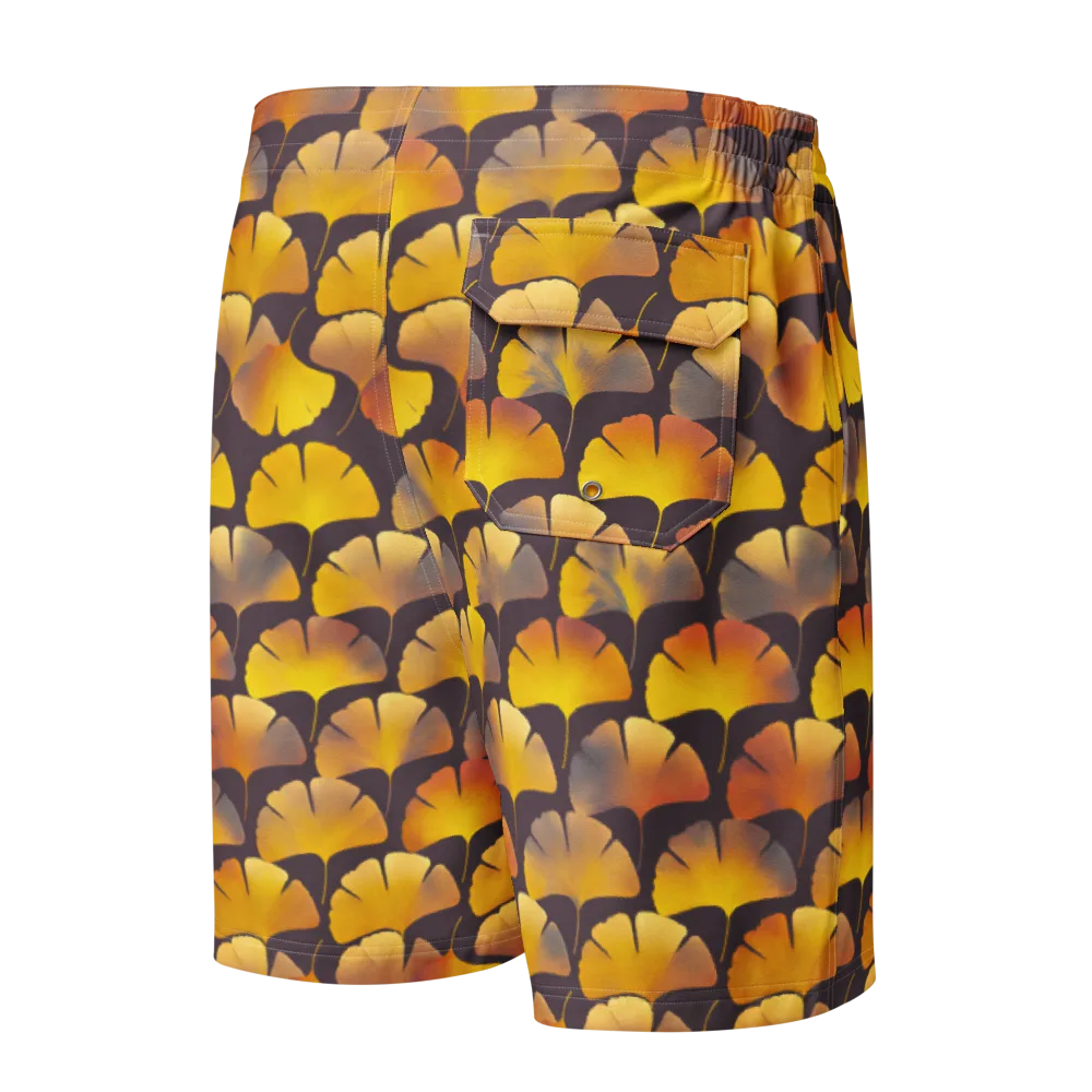 Gilded Ginkgo on Men's Board Shorts — Back