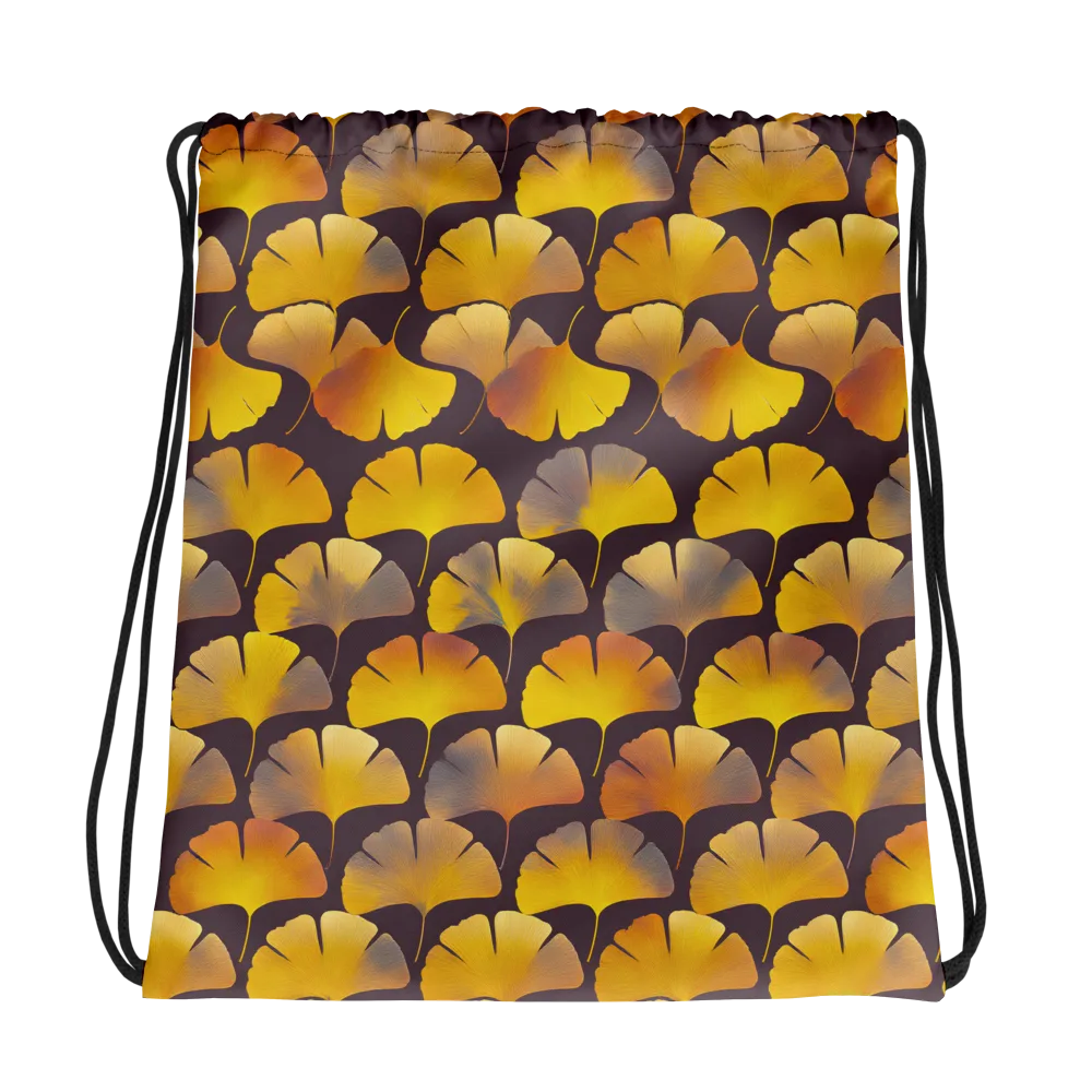 Gilded Ginkgo on Drawstring Bag — Photo
