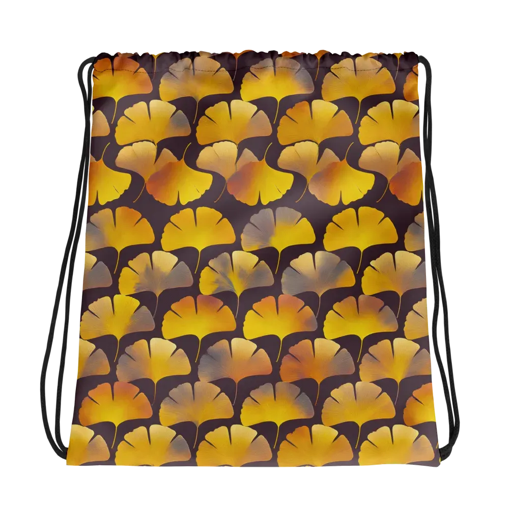 Gilded Ginkgo on Drawstring Bag — Photo