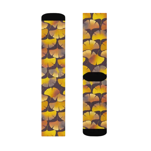 Gilded Ginkgo on a Socks