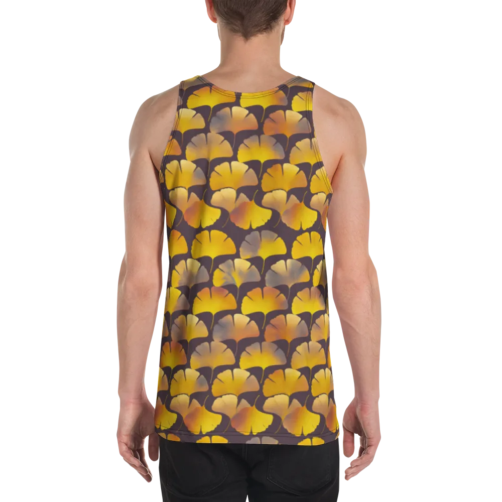 Gilded Ginkgo on Men's Tank Top — Back