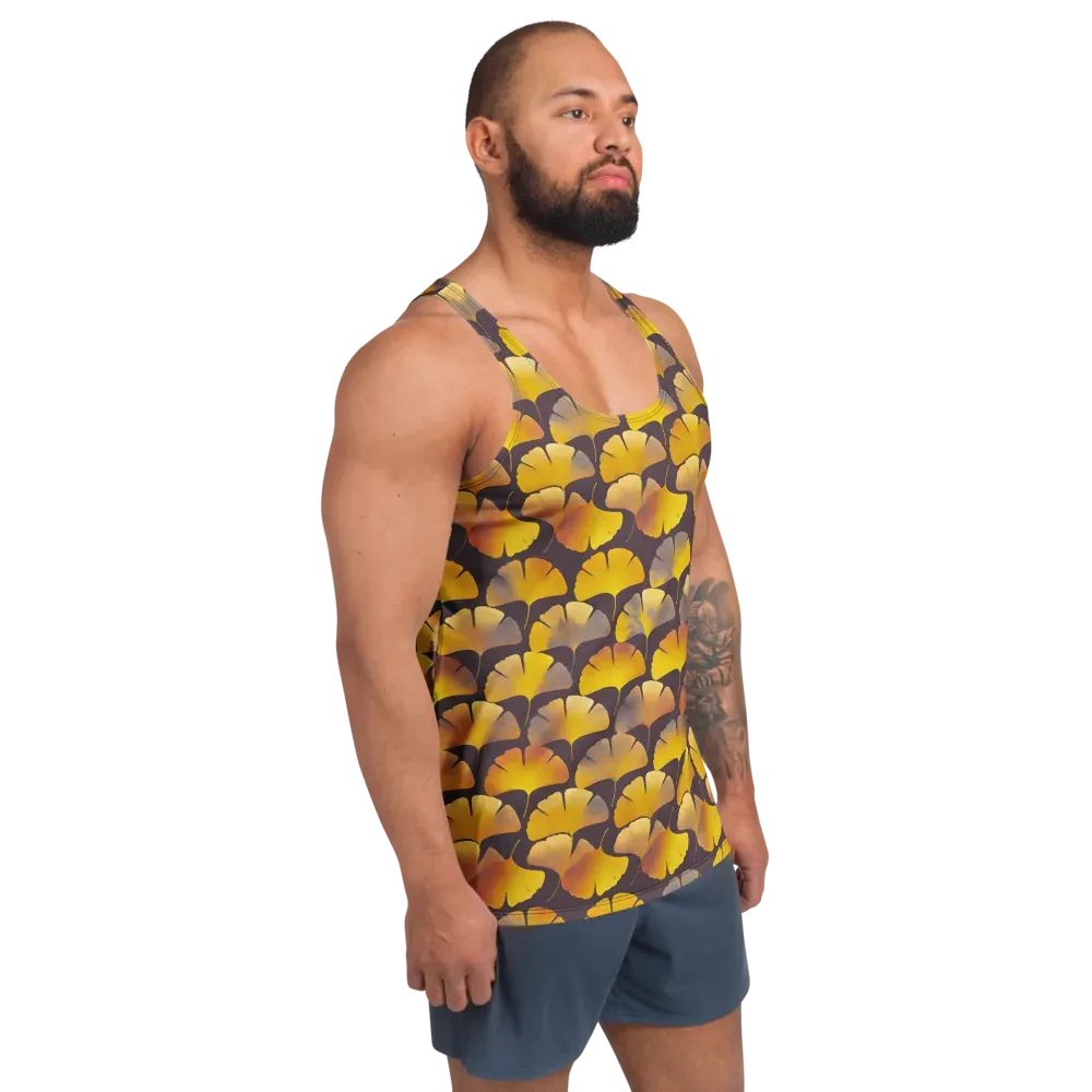 Gilded Ginkgo on Men's Tank Top — Right Front
