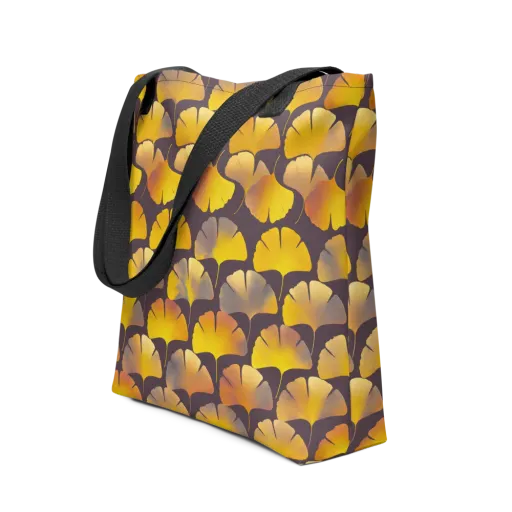 Gilded Ginkgo on a Tote Bag