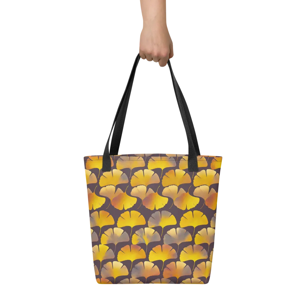 Gilded Ginkgo on Tote Bag — Front