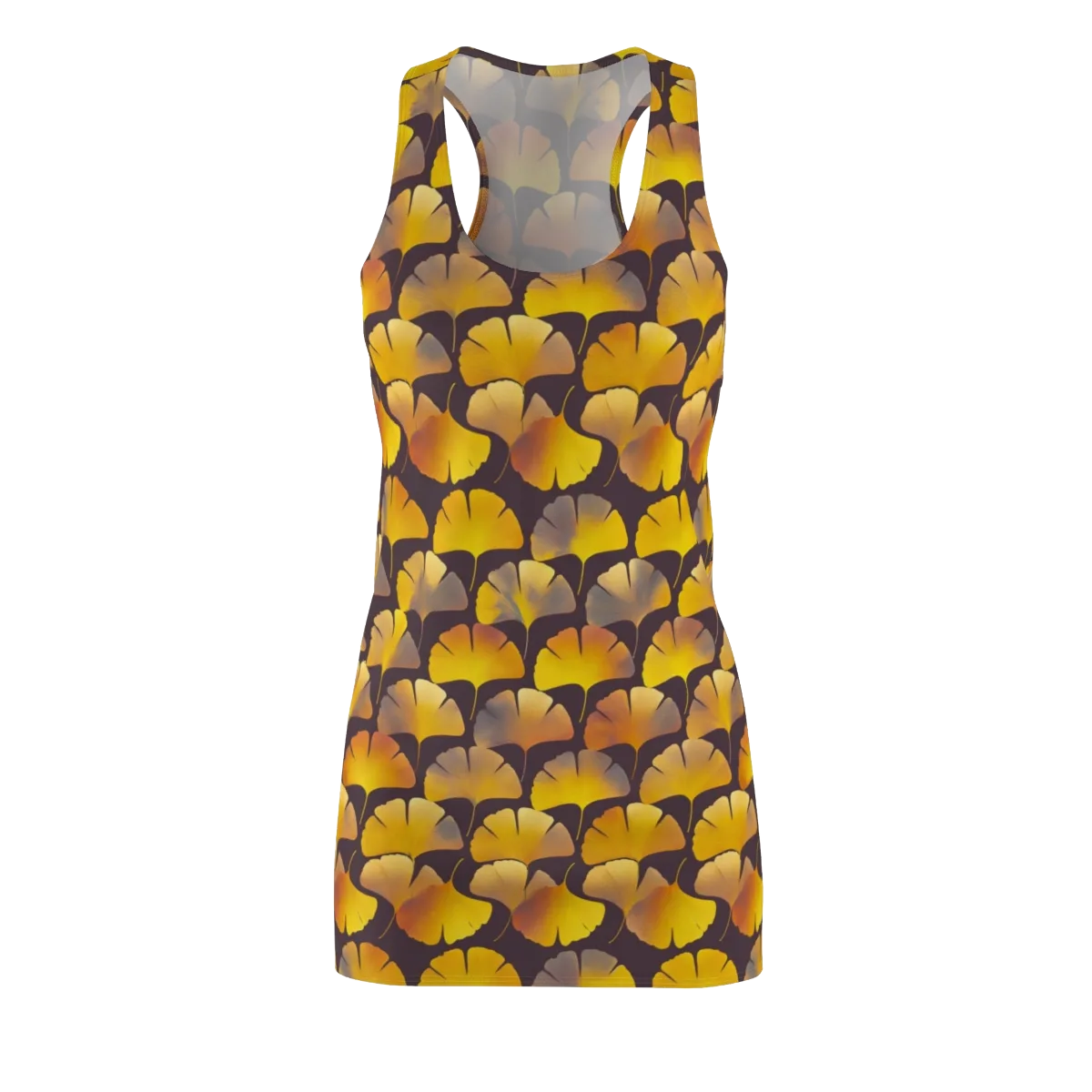 Gilded Ginkgo on Racerback Dress — Front