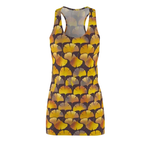 Gilded Ginkgo on a Racerback Dress