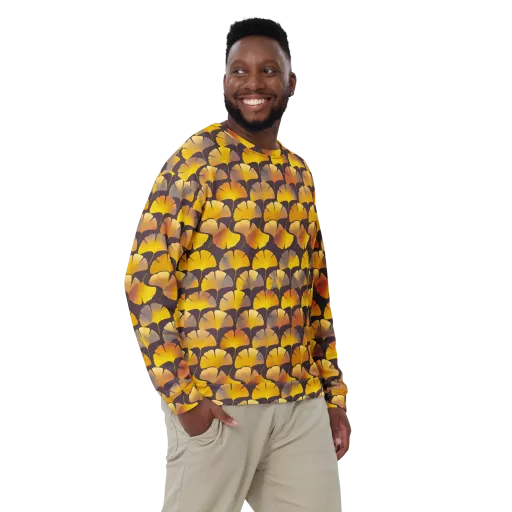 Gilded Ginkgo on a Sweatshirt