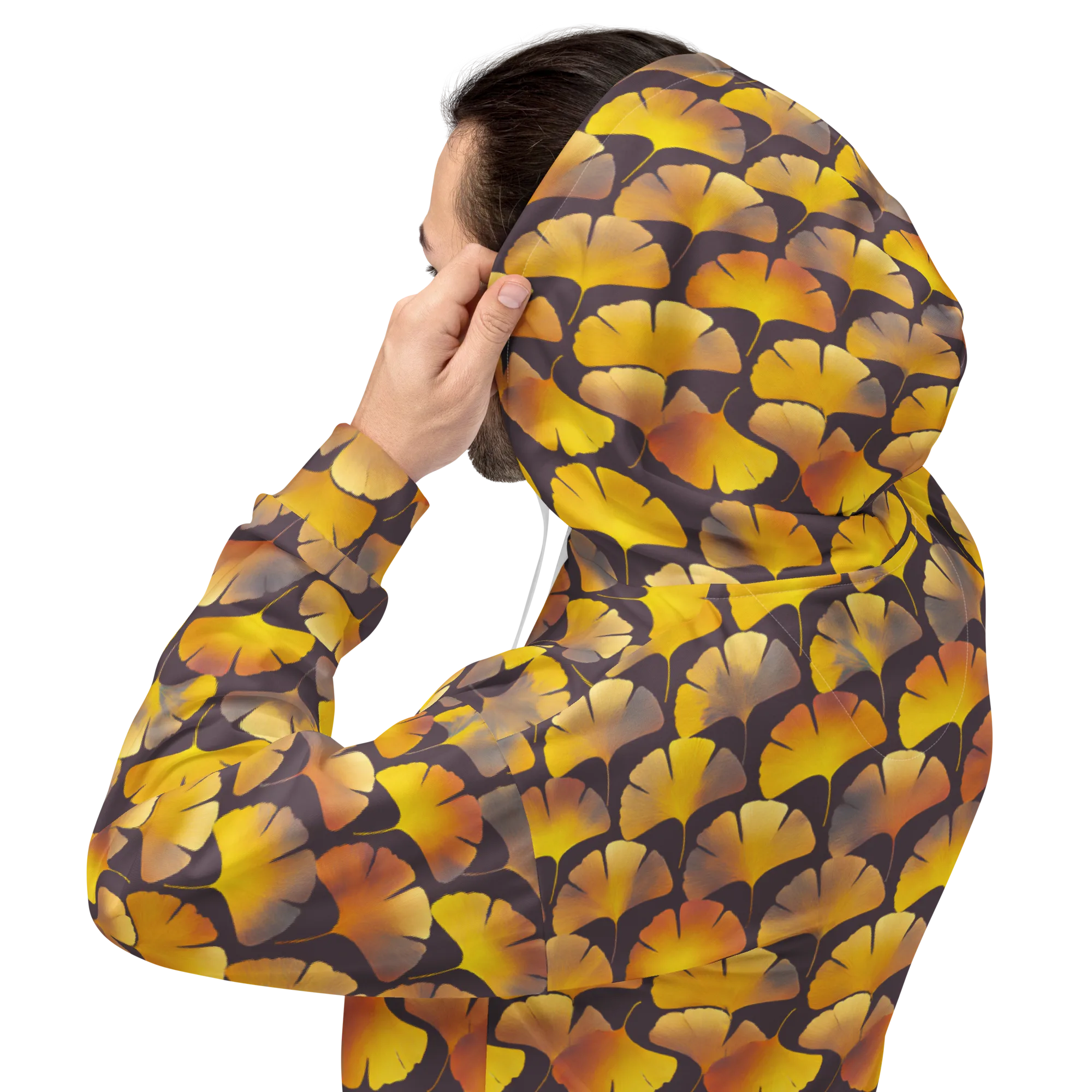 Gilded Ginkgo on Hoodie — Back