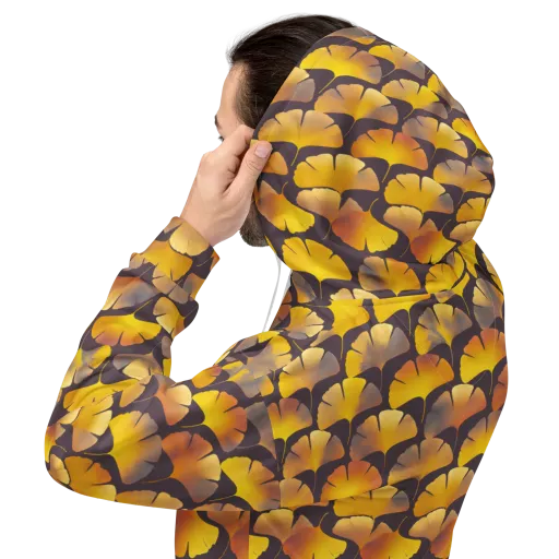 Gilded Ginkgo on a Hoodie