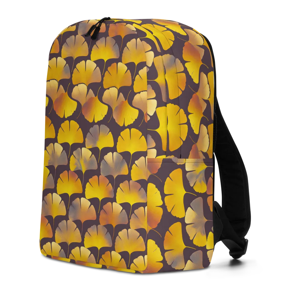 Gilded Ginkgo on Minimalist Backpack — Left