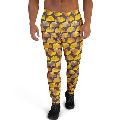 Gilded Ginkgo on a Men's Joggers