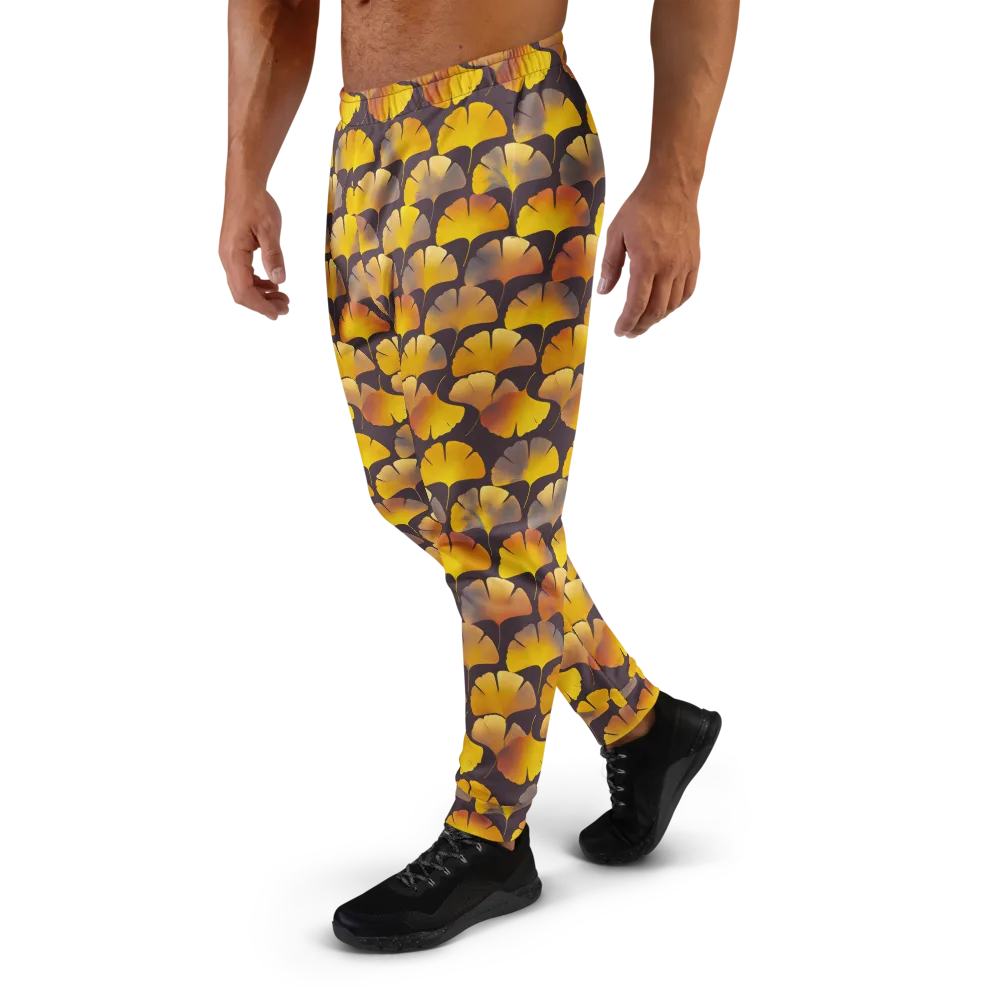 Gilded Ginkgo on Men's Joggers — Left