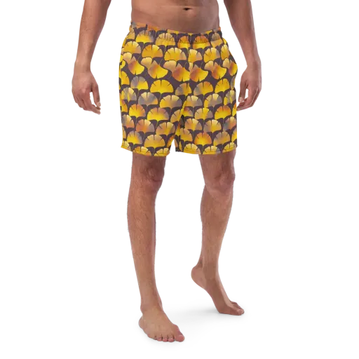 Gilded Ginkgo on a Swim Trunks