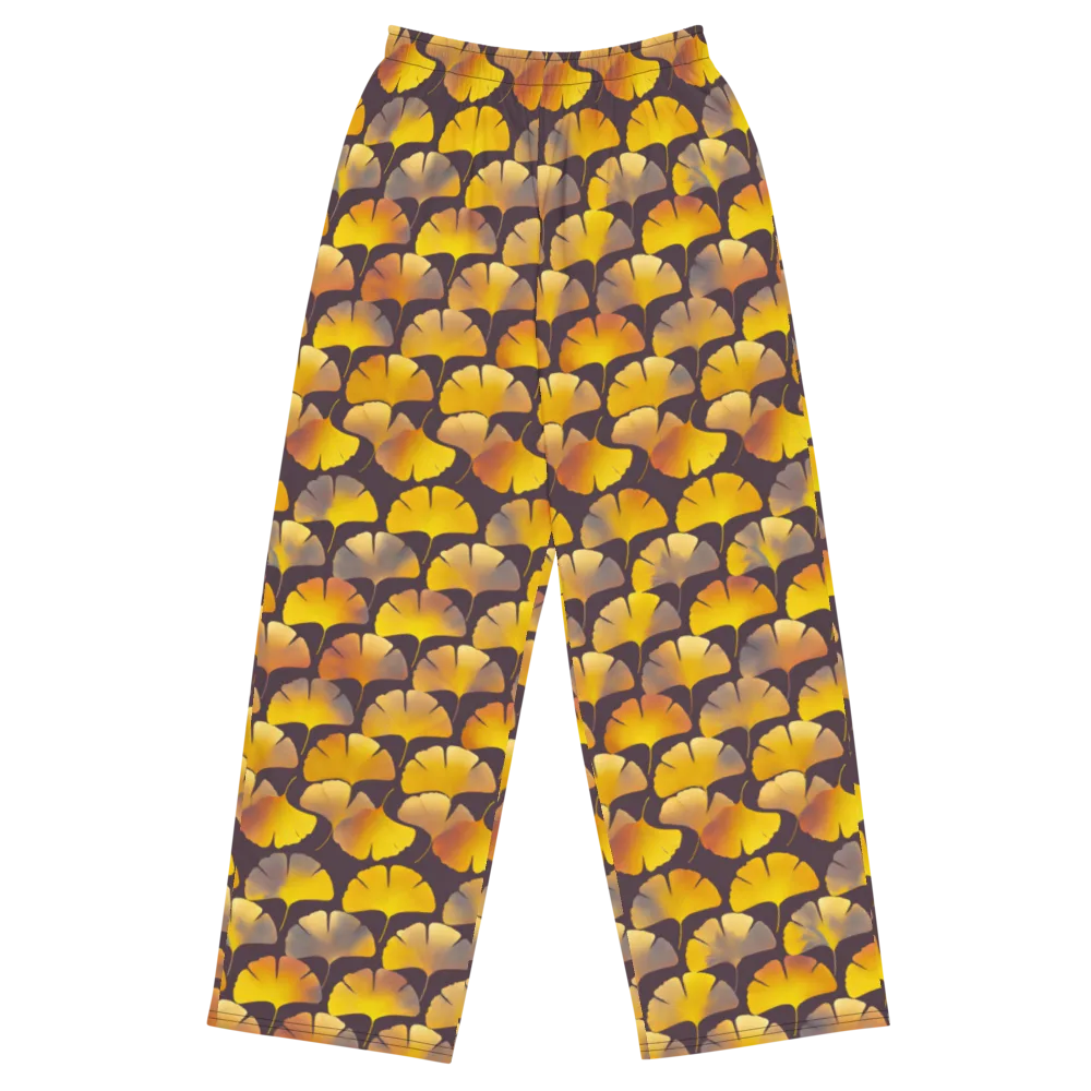 Gilded Ginkgo on Wide-Leg Pants — Front