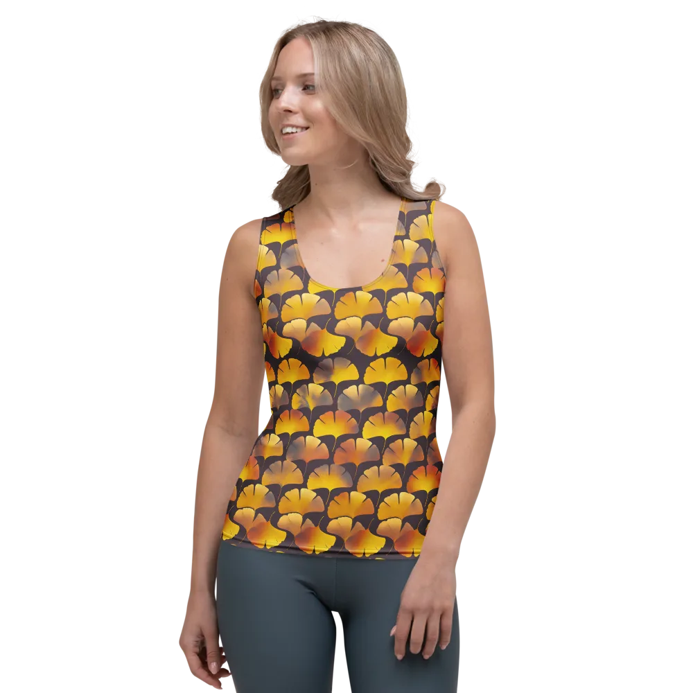 Gilded Ginkgo on Women's Tank Top — Front