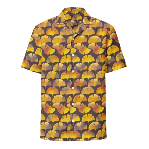 Gilded Ginkgo on a Button Shirt