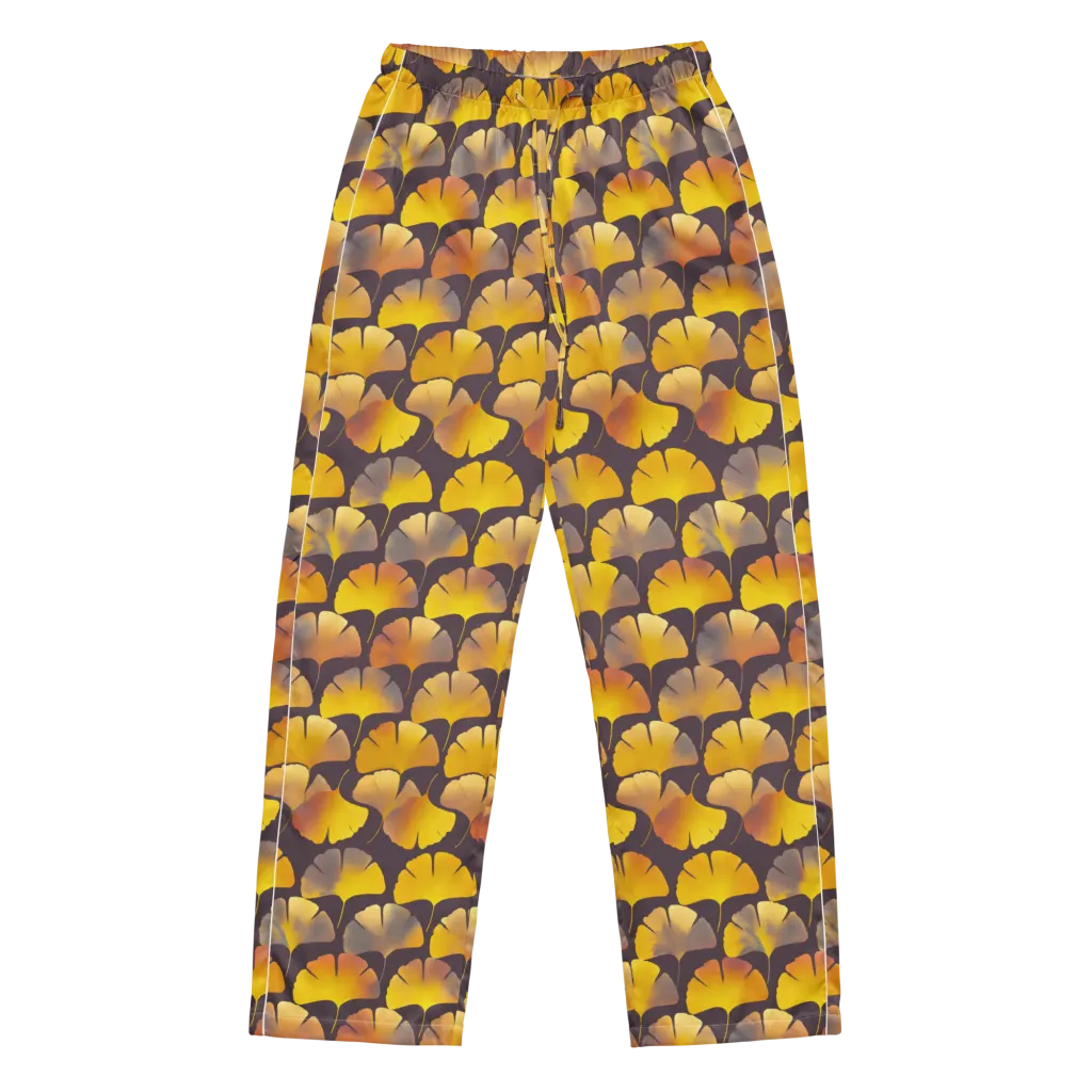 Gilded Ginkgo on Women's Pajama Pants — Front
