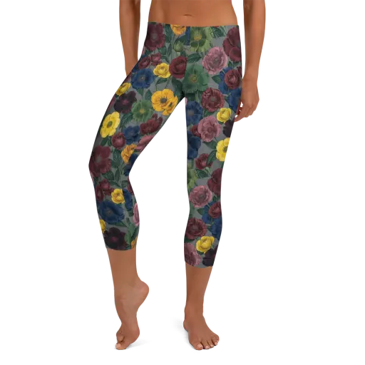 Sable Petals on a Capri Leggings