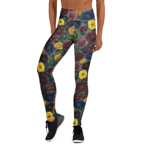 Sable Petals on a Yoga Leggings