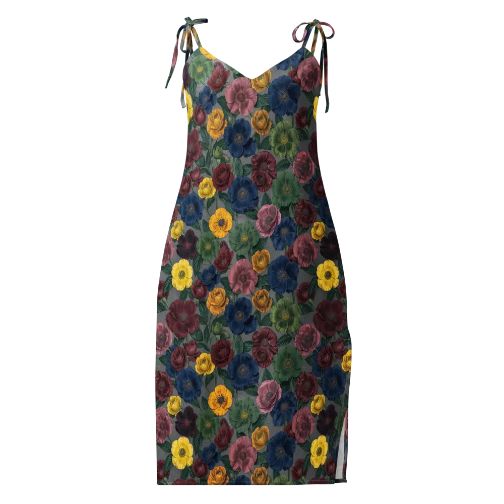 Sable Petals on Slip Dress — Front