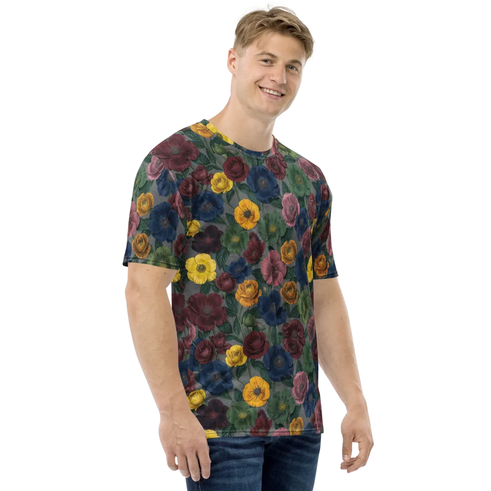 Sable Petals on Men's Crew Neck T-Shirt — Right