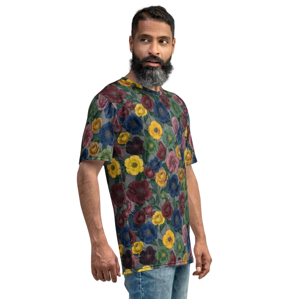 Sable Petals on Men's Crew Neck T-Shirt — Right
