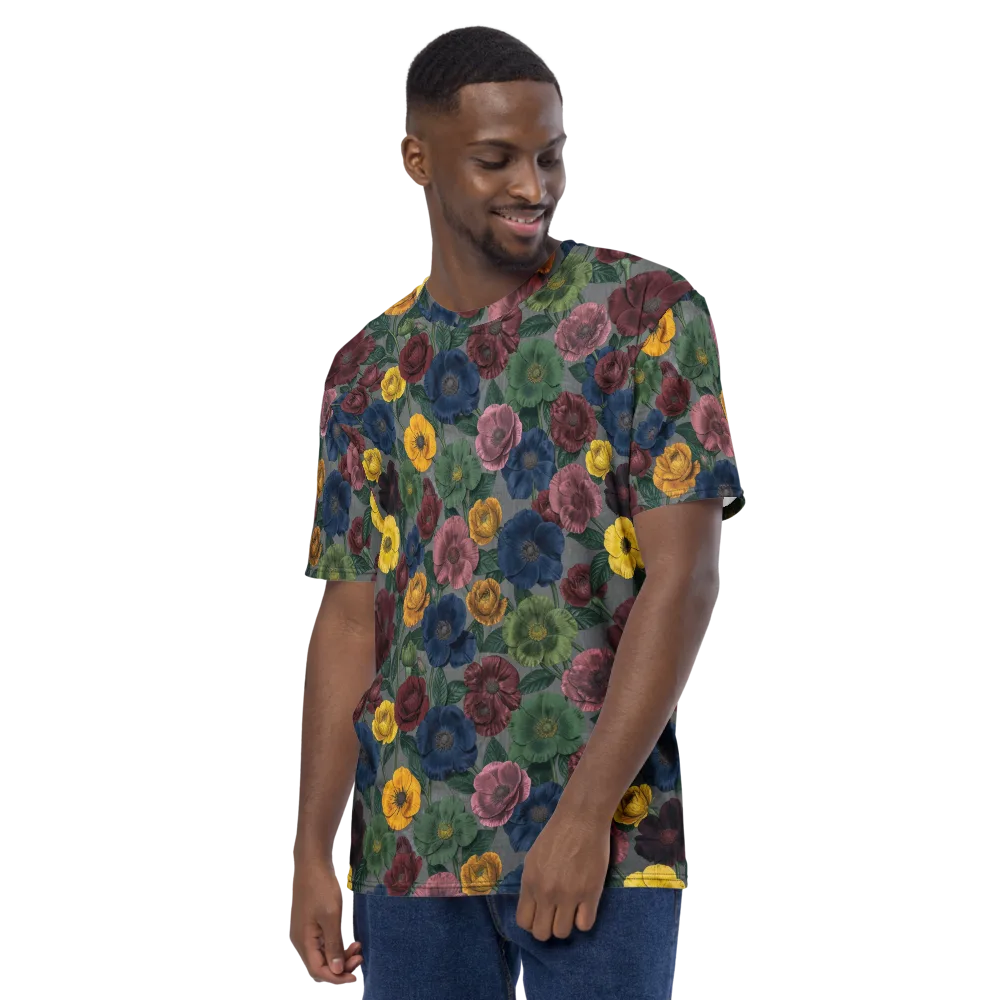 Sable Petals on Men's Crew Neck T-Shirt — Left