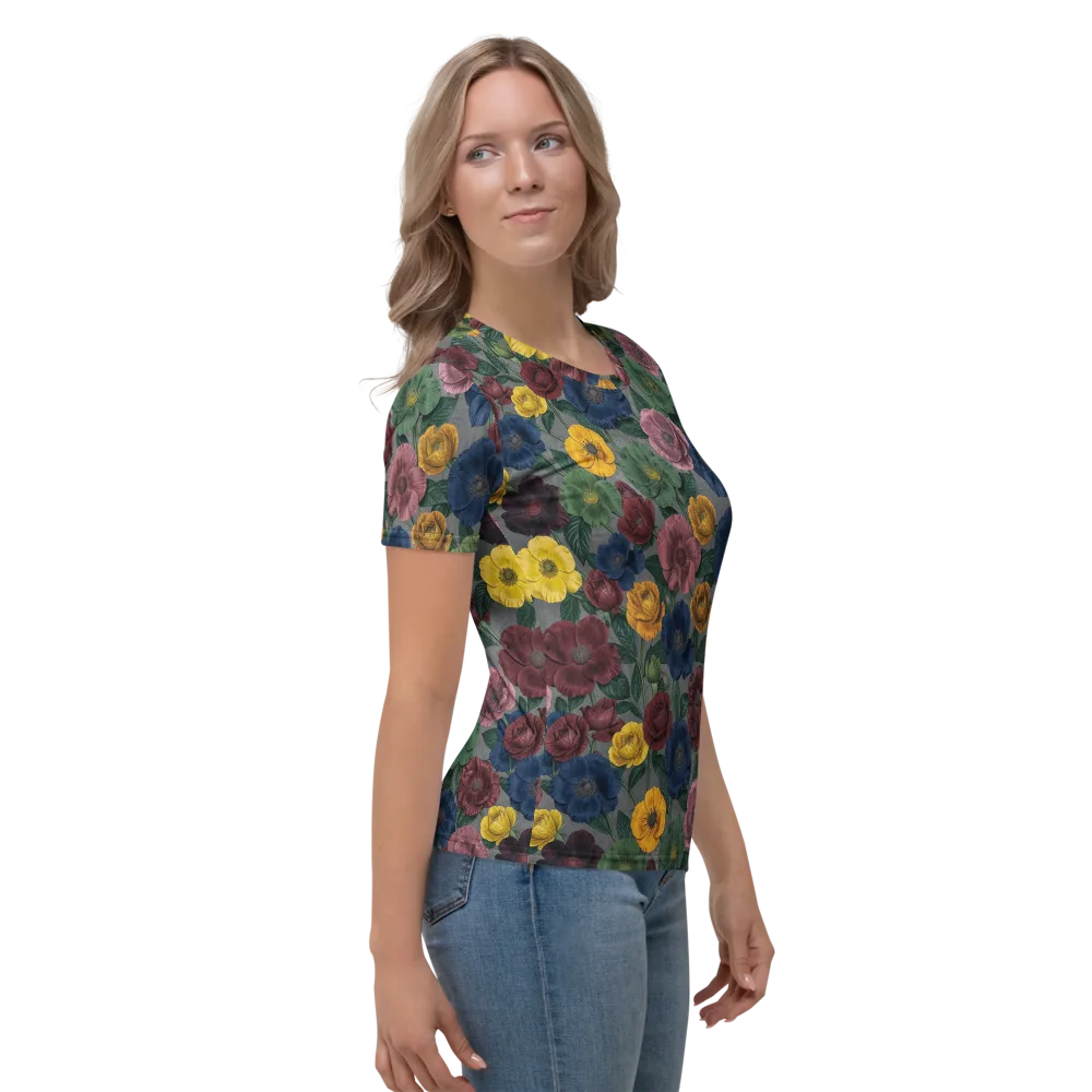 Sable Petals on Women's Crew Neck T-Shirt — Right