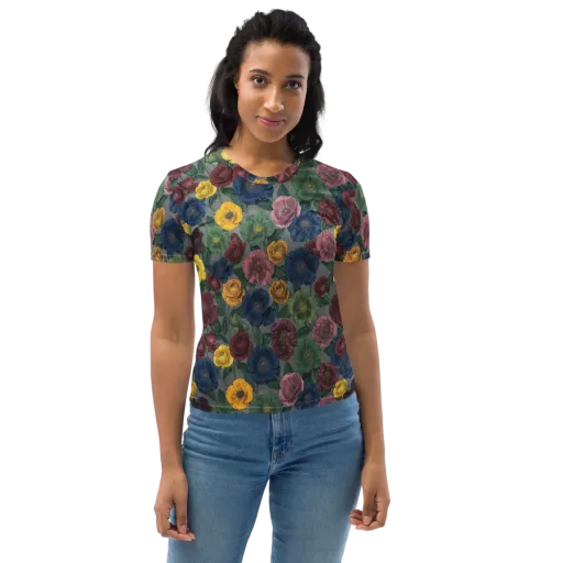 Sable Petals on a Women's Crew Neck T-Shirt