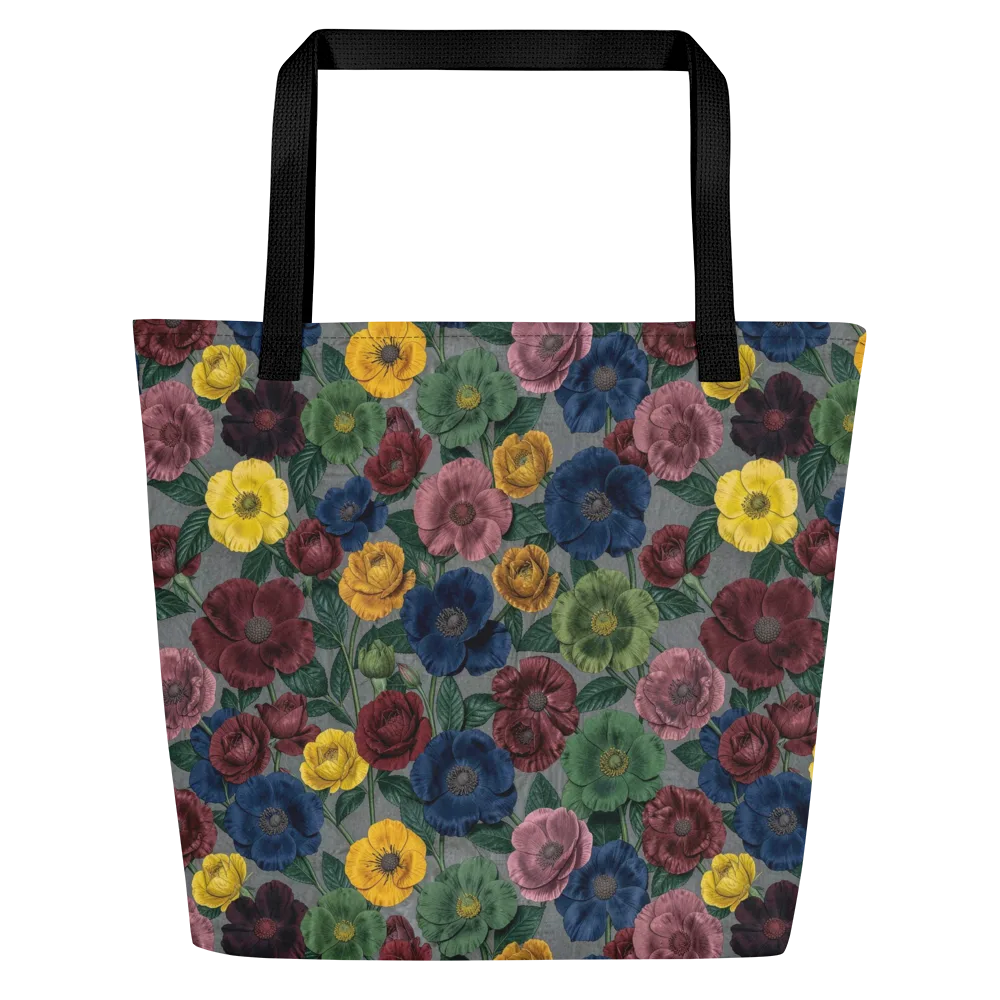 Sable Petals on Large Tote Bag W/ Pocket — Front