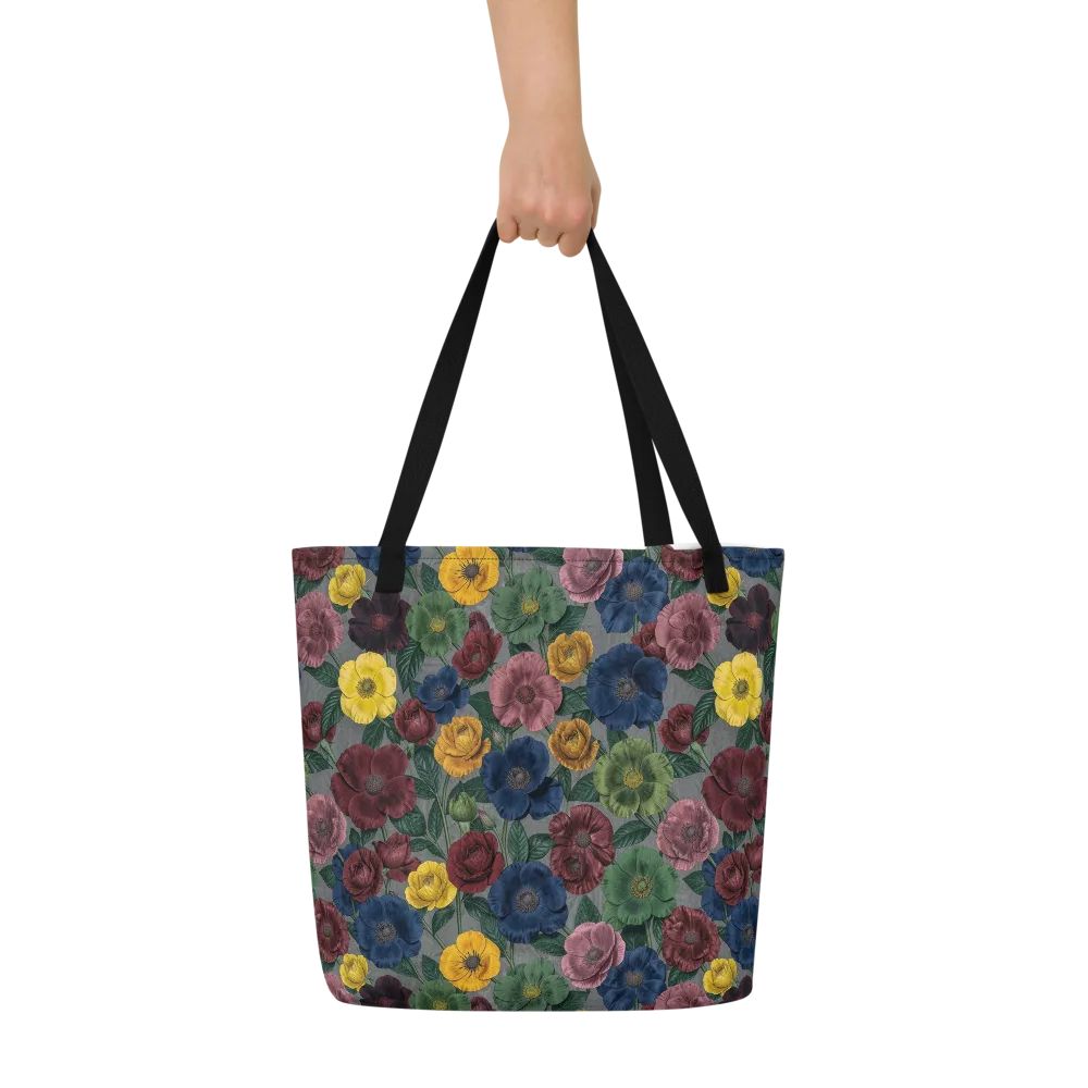 Sable Petals on Large Tote Bag W/ Pocket — Front