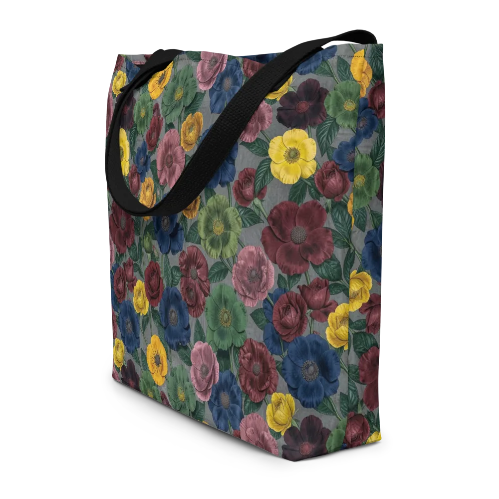 Sable Petals on Large Tote Bag W/ Pocket — Front