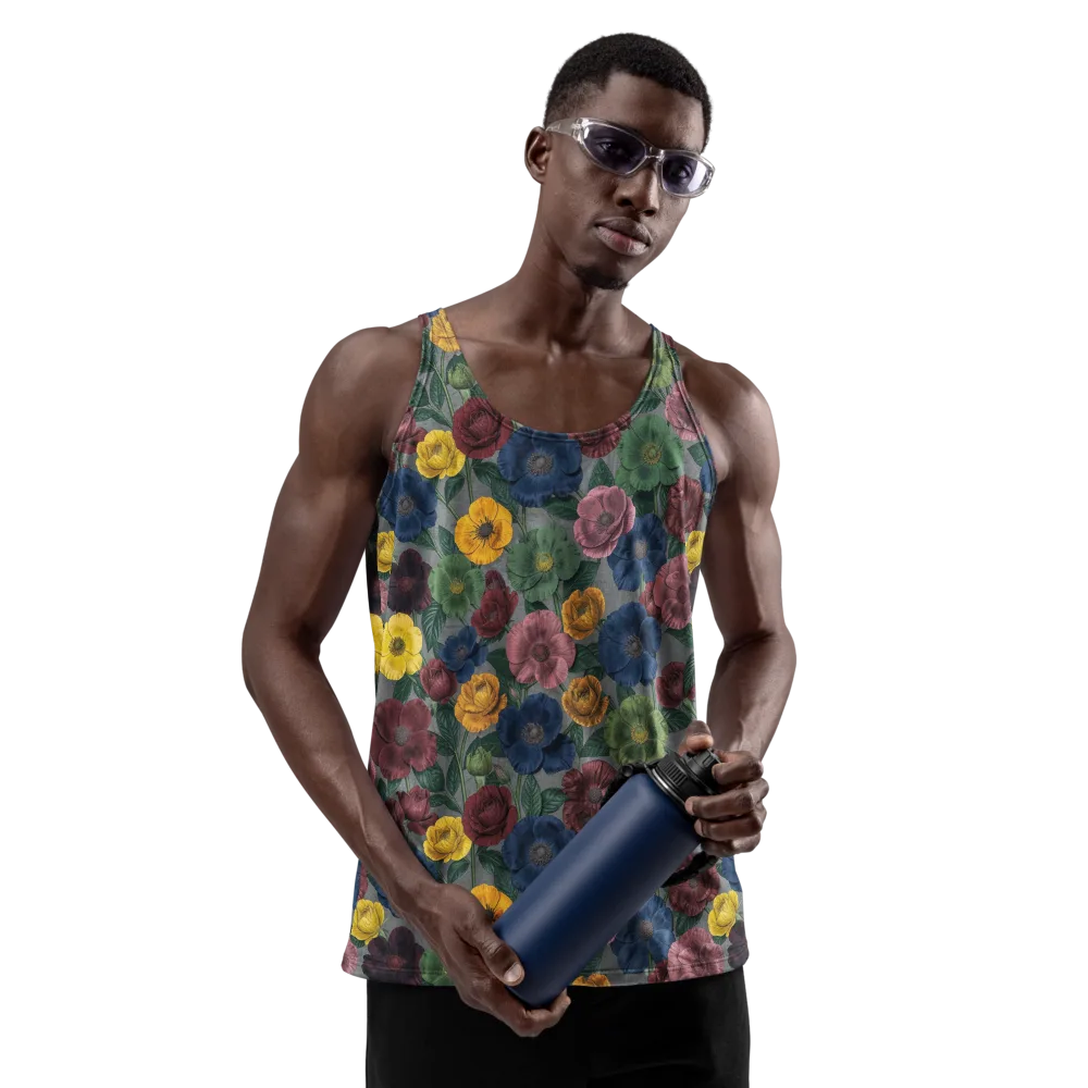 Sable Petals on Men's Tank Top — Front