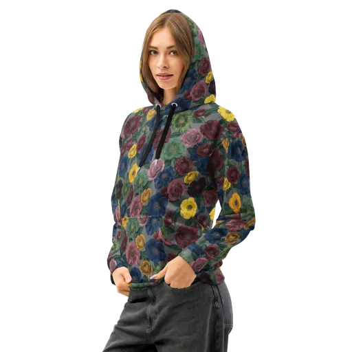 Sable Petals on a Cotton Hoodie