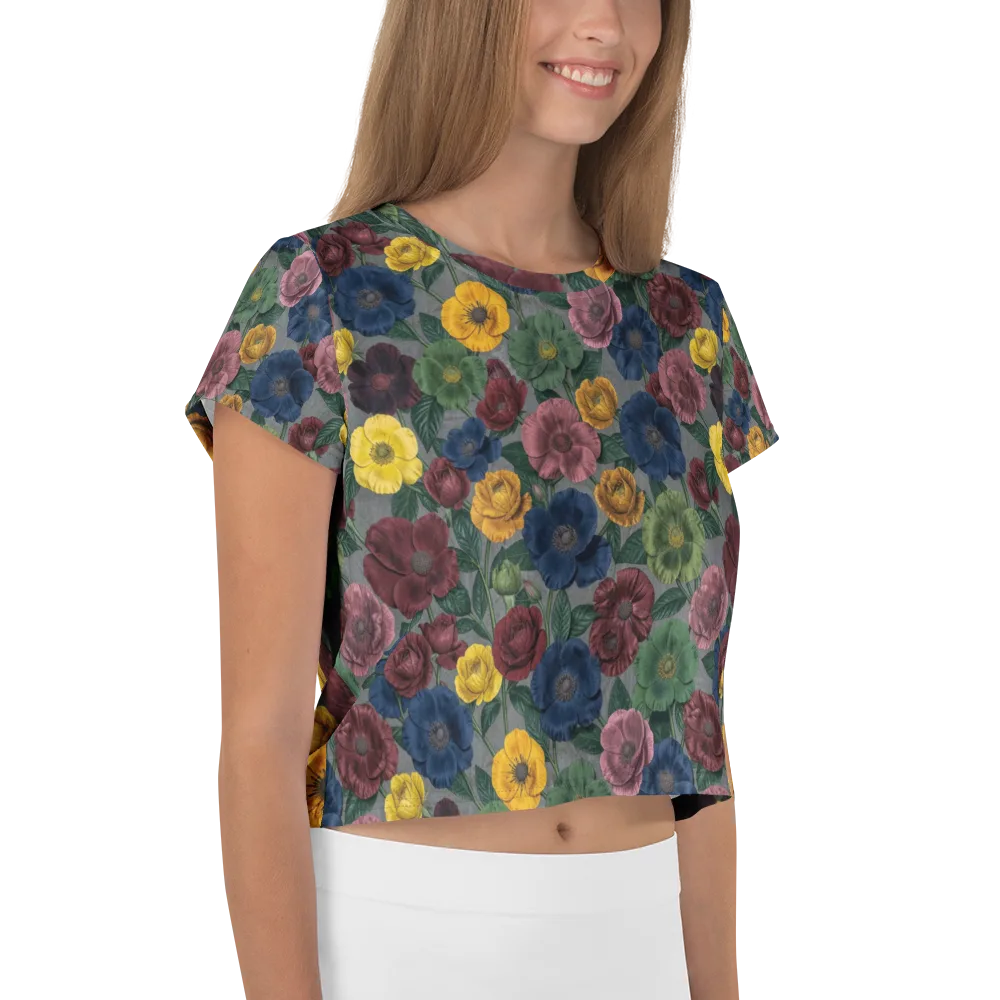 Sable Petals on Crop Tee — Right
