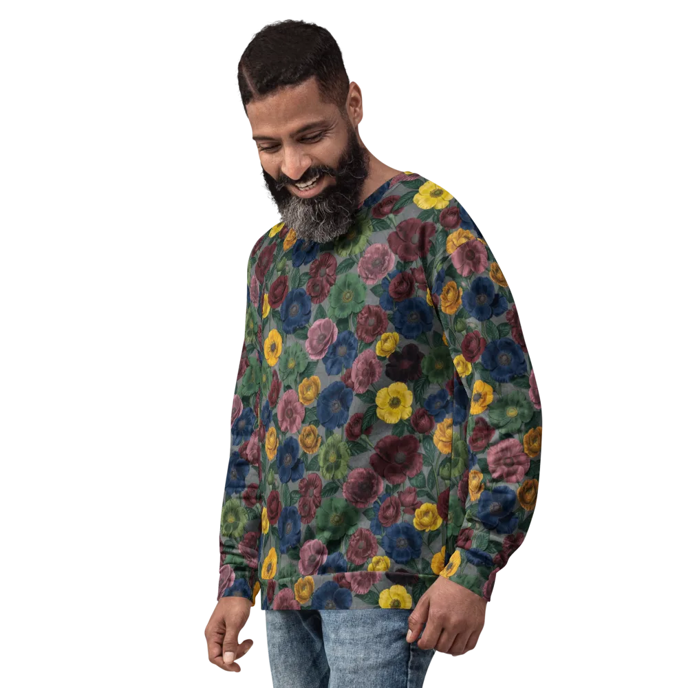 Sable Petals on Sweatshirt — Left Front