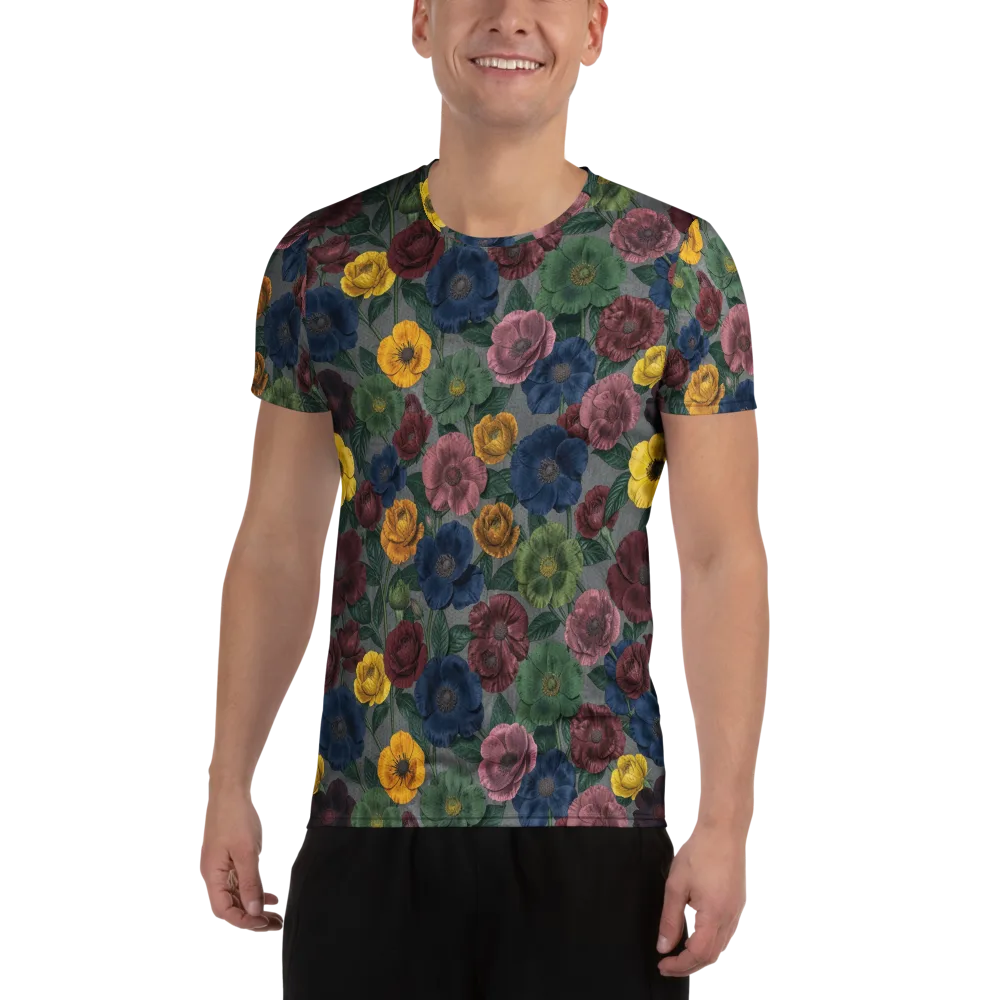 Sable Petals on Men's Athletic T-Shirt — Front