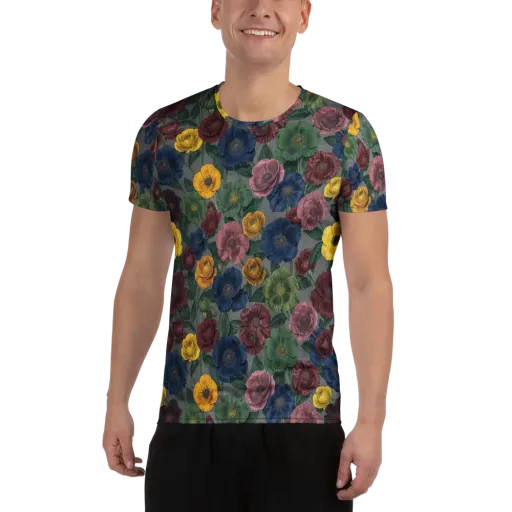 Sable Petals on a Men's Athletic T-Shirt